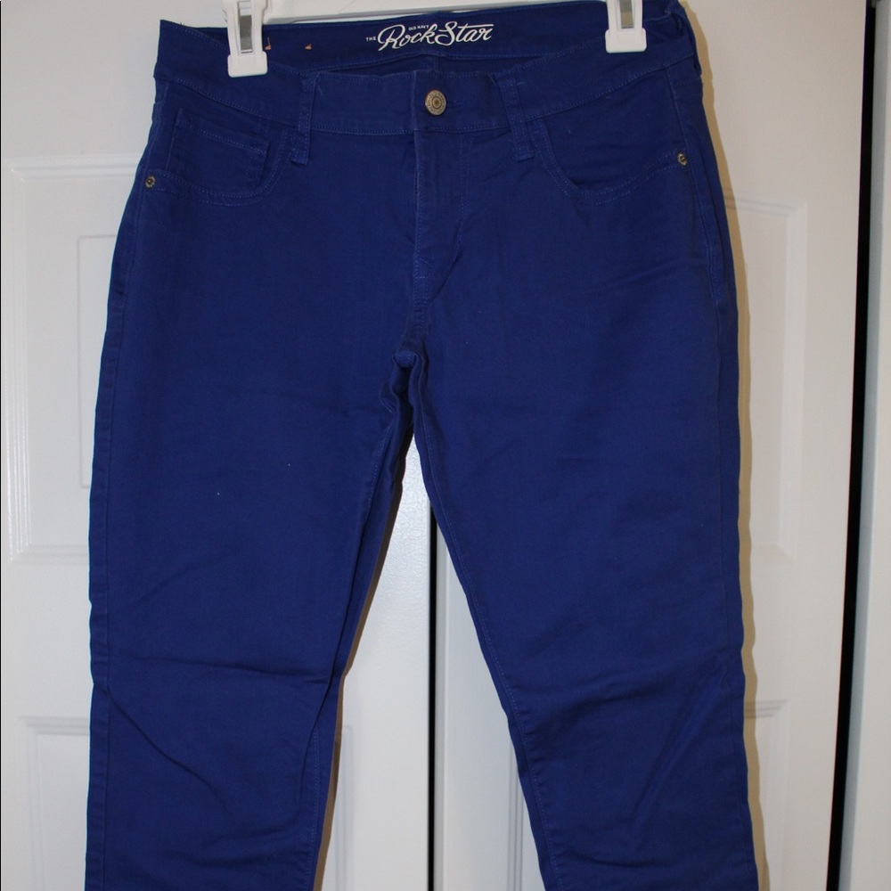 Cobalt blue skinny jeans